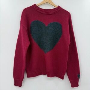 Sundance Valentine's Day heart sweater medium